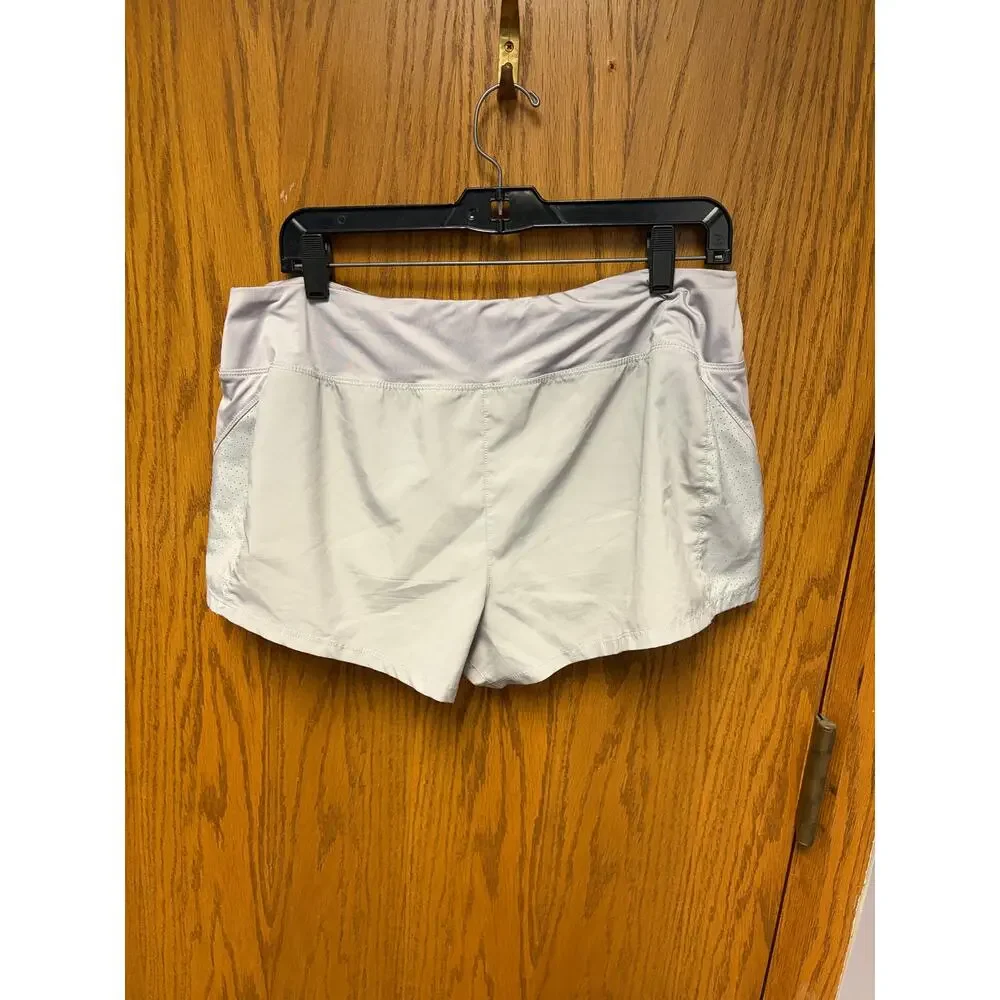 Nike Dri-FIT Athletic Skort Women's XL Light Gray Running Shorts